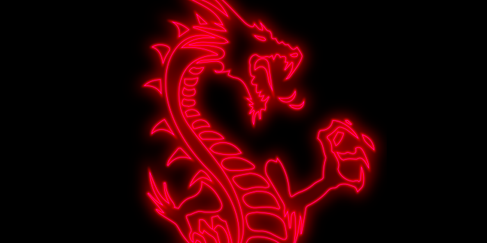 1920x1080 Red neon dragon - Heroscreen Wallpapers