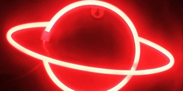 1024x1024 Neon Red Aesthetic Wallpaper For iPhone