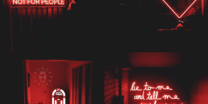 1150x2048 Red Neon Aesthetic Wallpapers