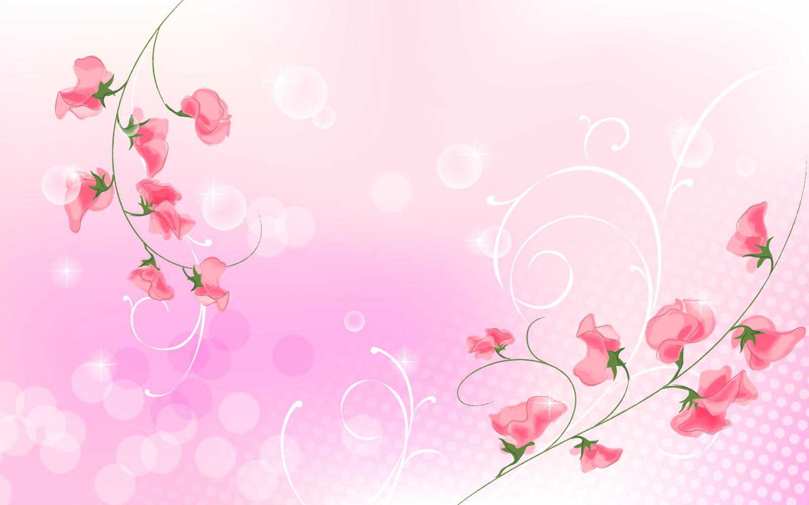 1920x1200 Cartoon Flowers Wallpaper