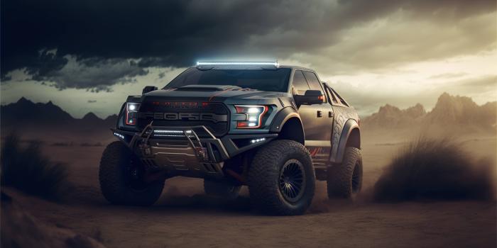 4608x3072 Desert off-roading with a Ford Raptor