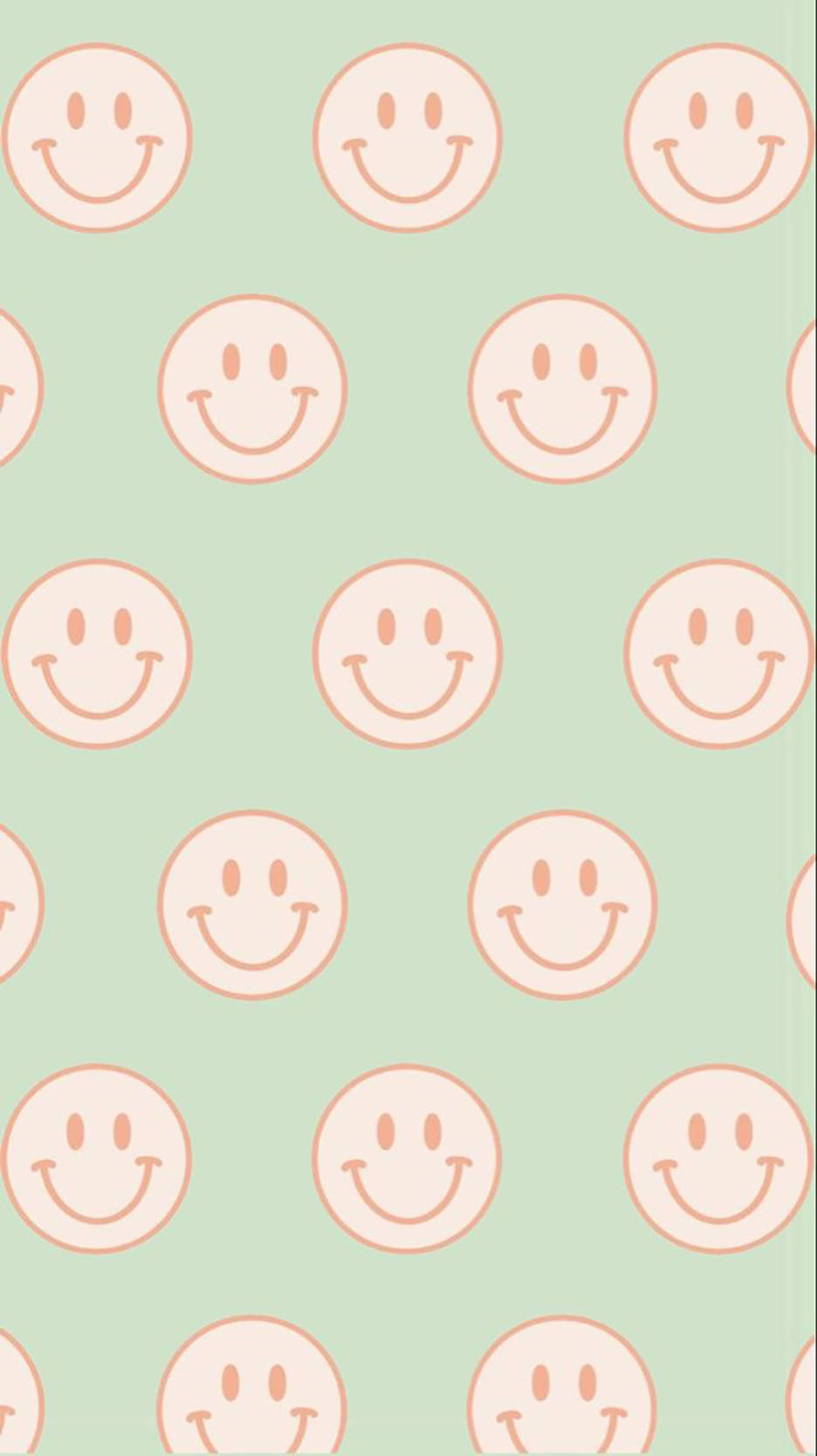 936x1667 Download Preppy Smiley Face Light Green