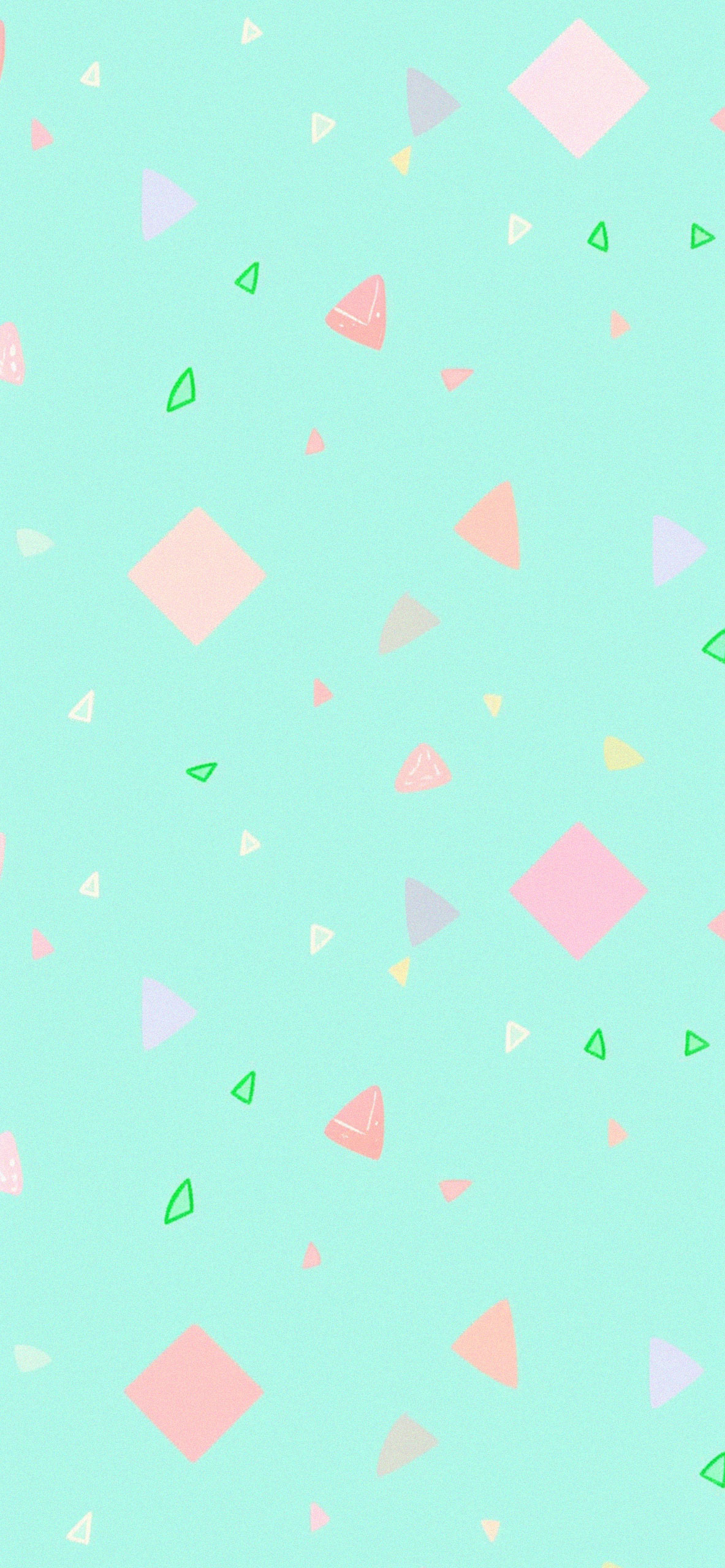 1183x2560 Preppy Pattern Mint Green Wallpapers