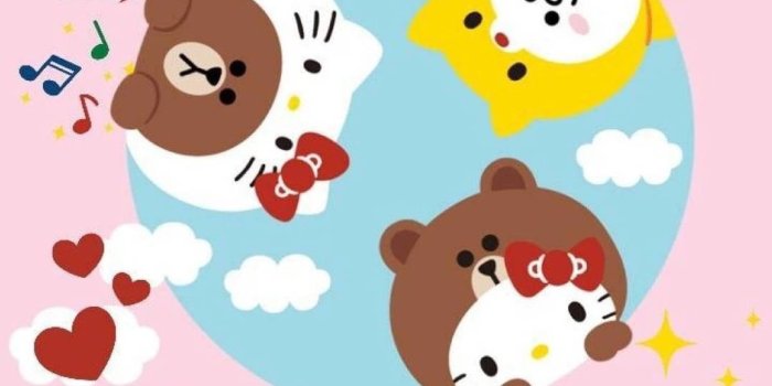 1079x1920 Hello! From LINE Friends Wallpaper