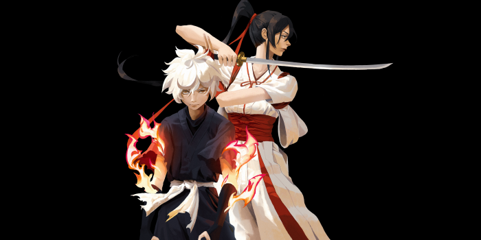 5797x3000 Gabimaru & Sagiri by X37TC