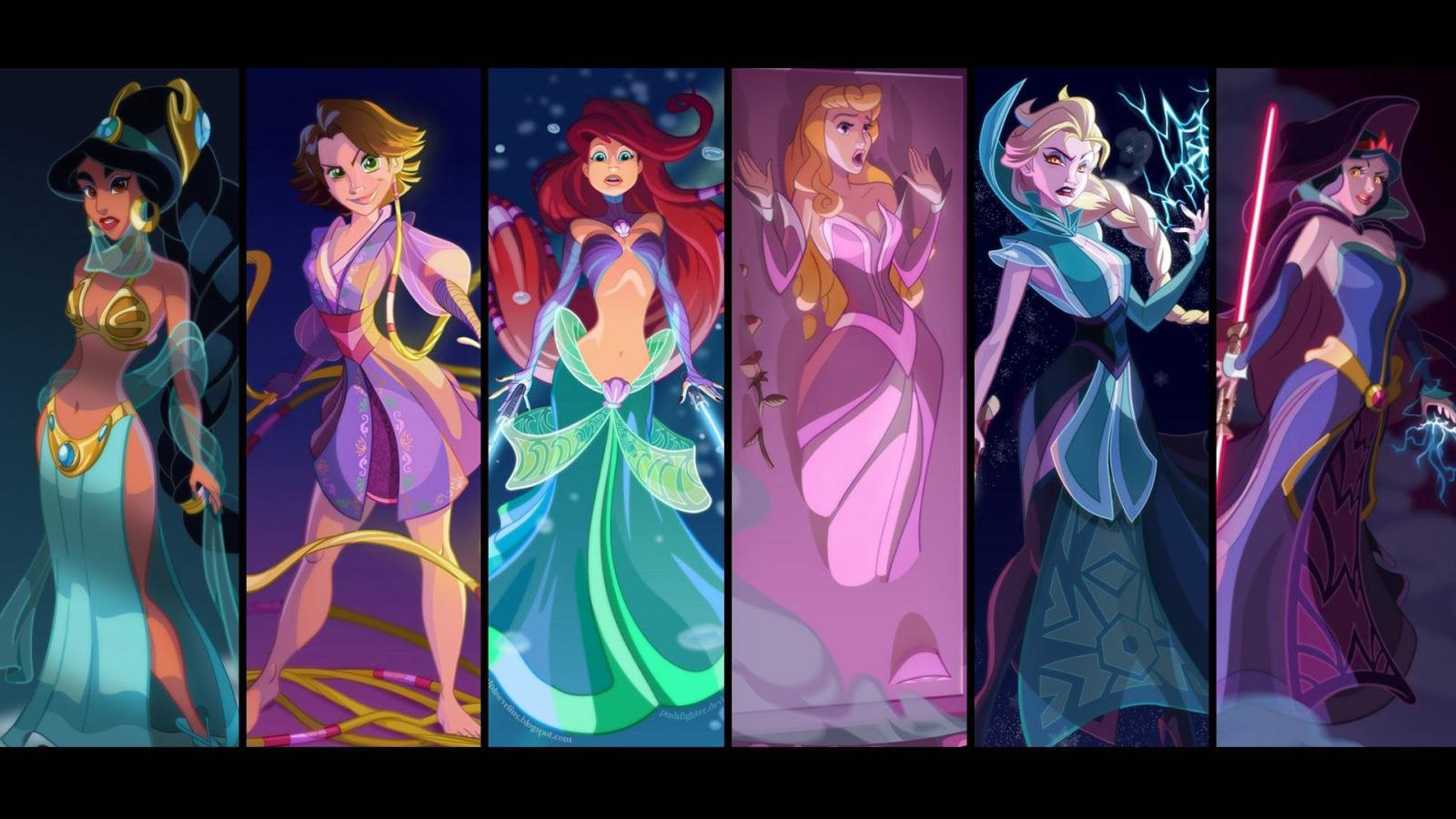1920x1080 I took the Disney Princess/Star Wars