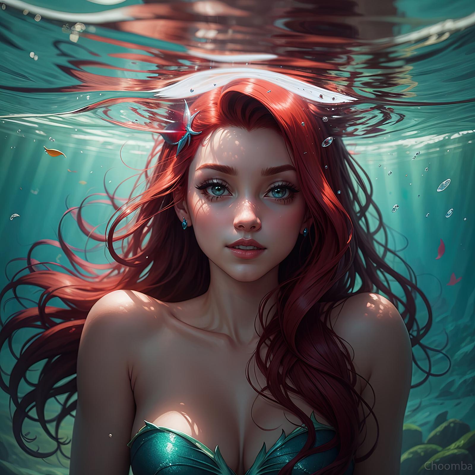 2048x2048 Ariel (Disney Princess) Wallpaper 4K