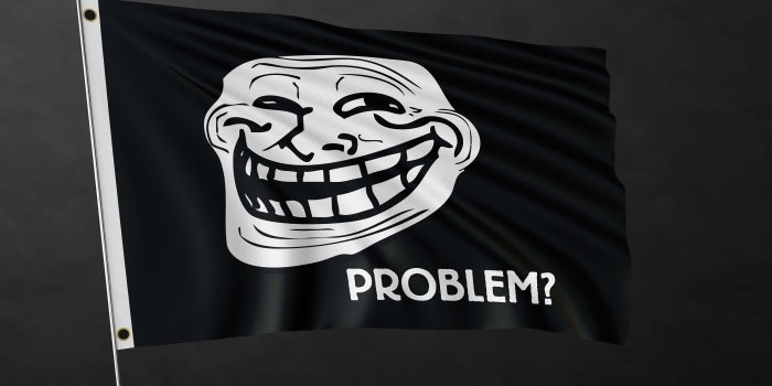3000x2000 Troll Face Problem Flag Banner High