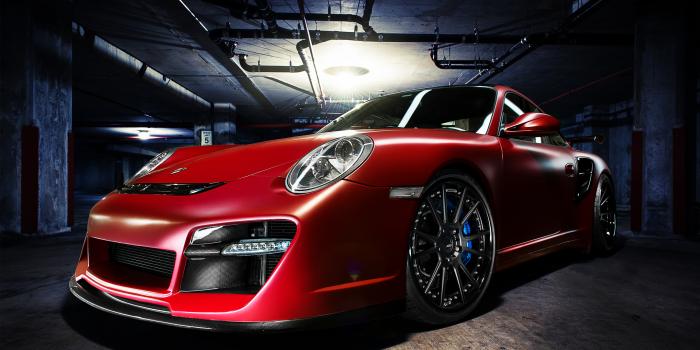 2880x1800 ADV1 Red Porsche Wallpaper - HD Car