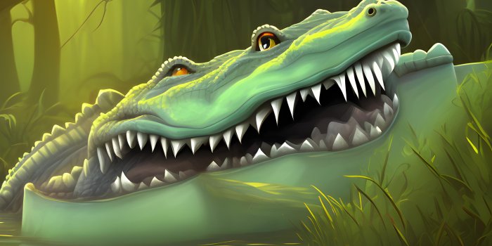 3072x2048 crocodile in swamp | Wallpapers.ai