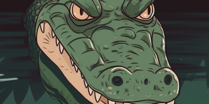 1183x2560 Crouching Alligator Green Wallpapers