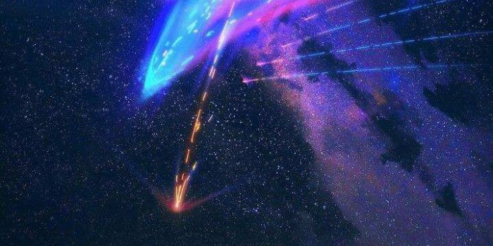 719x1280 Night Sky Meteor Light iPhone Wallpaper
