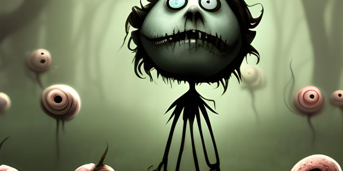 2048x3072 Creepy but cute wallpaper in the style