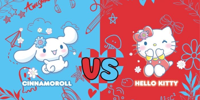 1280x720 ♡°•hello kitty v.s cinnamoroll