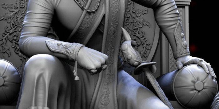 800x1386 3d Shivaji Maharaj Hd Render Wallpaper