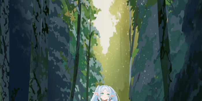 2160x4624 Mobile wallpaper] Frieren walking thru