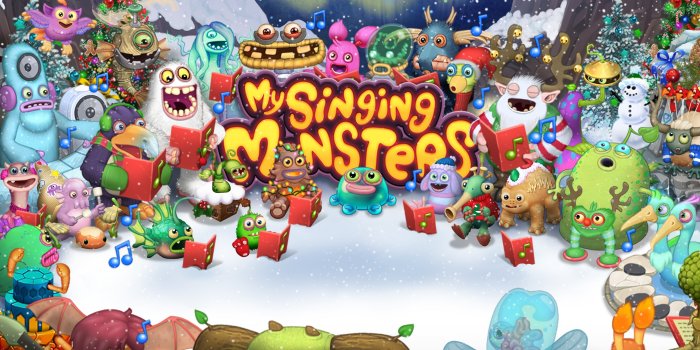 2560x1600 HappyHolidays from My Singing Monsters