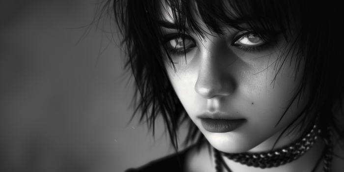2912x1632 Dark Emo Girl HD Wallpaper for Desktop