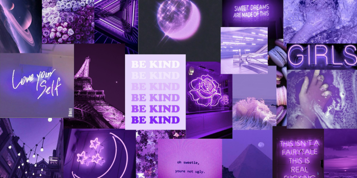 2140x1338 purple collage wallpaper desktop