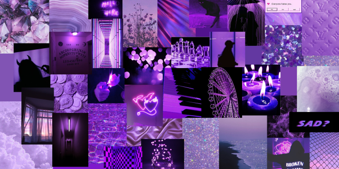 2879x1676 purple collage | Cute laptop wallpaper