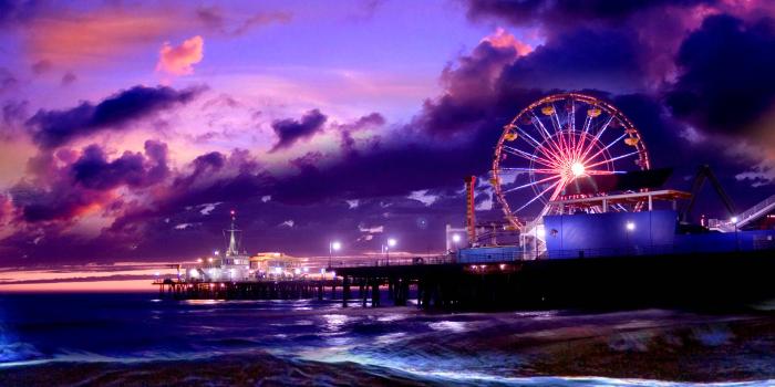 1920x1200 Purple Pier Park Laptop Background