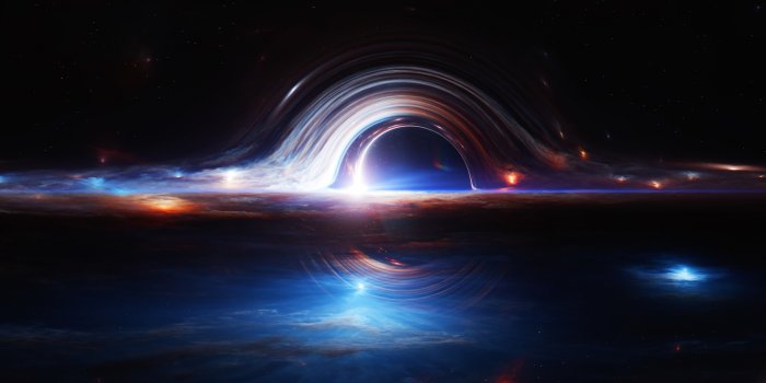 3440x1440 Gargantua black hole Wallpaper 4K, Deep