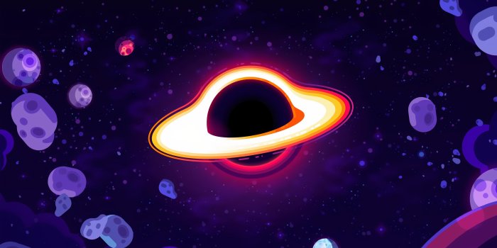 3840x2160 Black hole by kurzgesagt (3840 x 2160