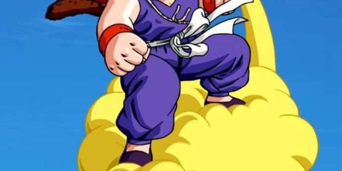 1080x1920 Download Kid Goku Riding A Yellow Cloud