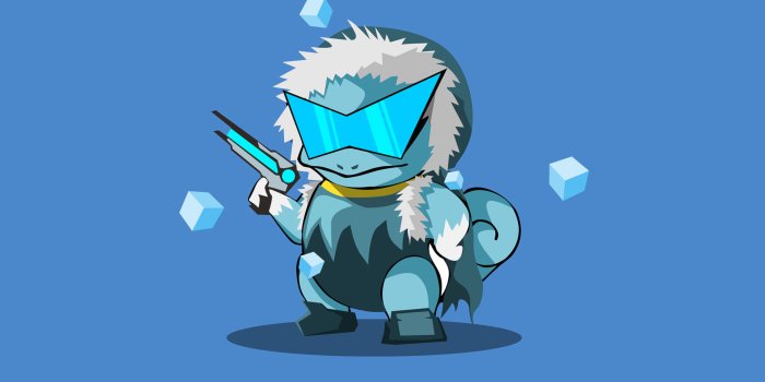 4445x2600 Squirtle Pokemon Minimal Character 4k
