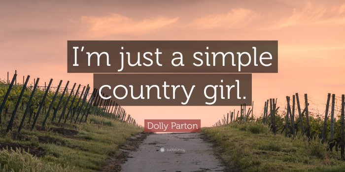 3840x2160 Dolly Parton Quote: “I'm just a simple