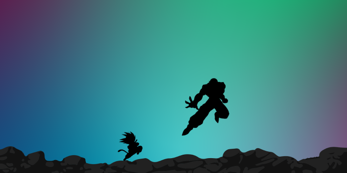 1600x900 Kid Goku vs. Piccolo Desktop Wallpaper