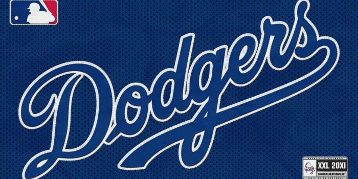 2000x1125 LA Dodgers Gold Logo - Baseball