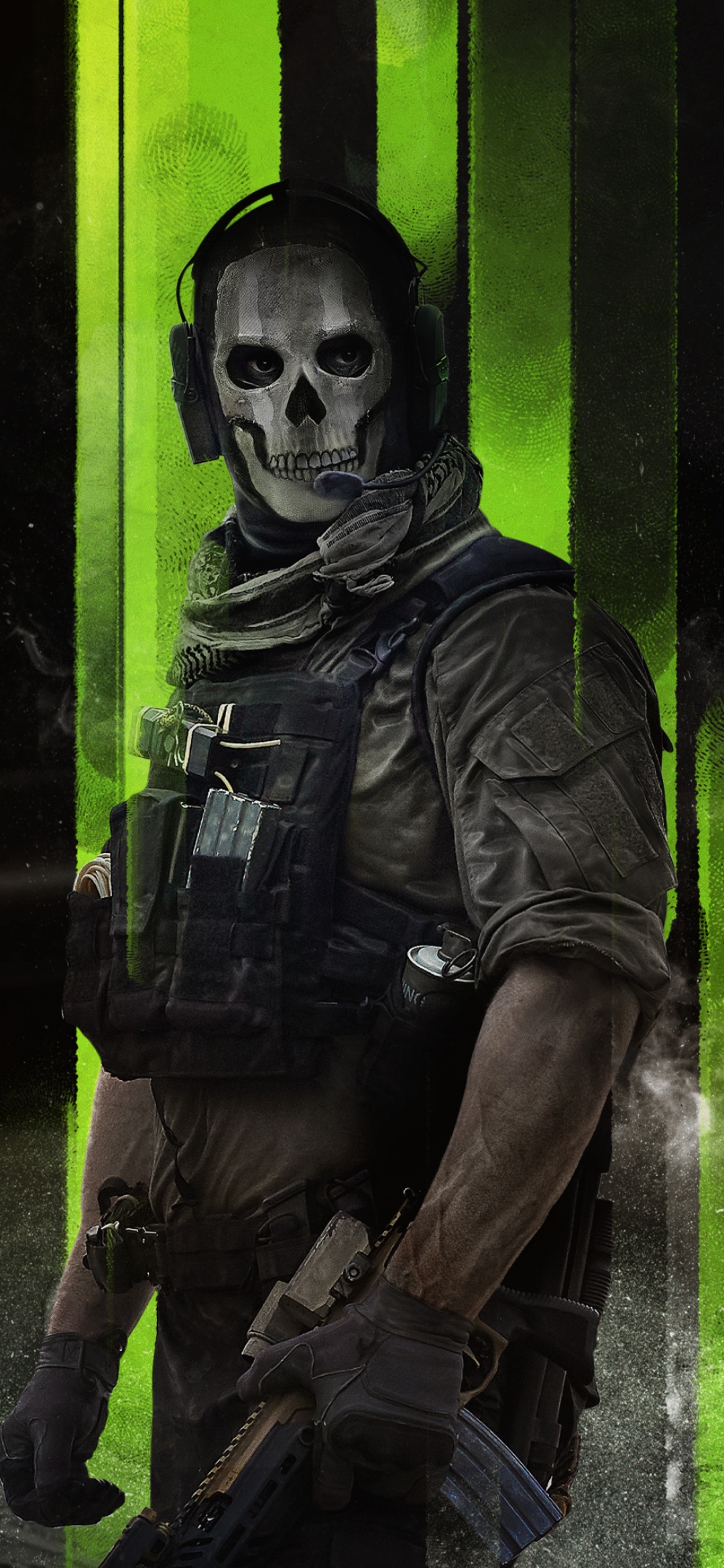 1080x2340 Modern Warfare 2 Wallpaper 4K, Ghost