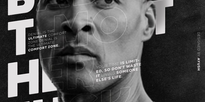 1350x1800 David Goggins typography poster | David