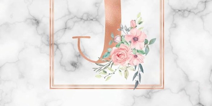 811x1000 Marble and Pink Floral Notebook Journal