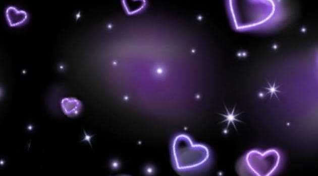 630x1280 Purple Hearts Aesthetic Wallpapers