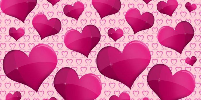 2880x1800 Pink and Purple Hearts