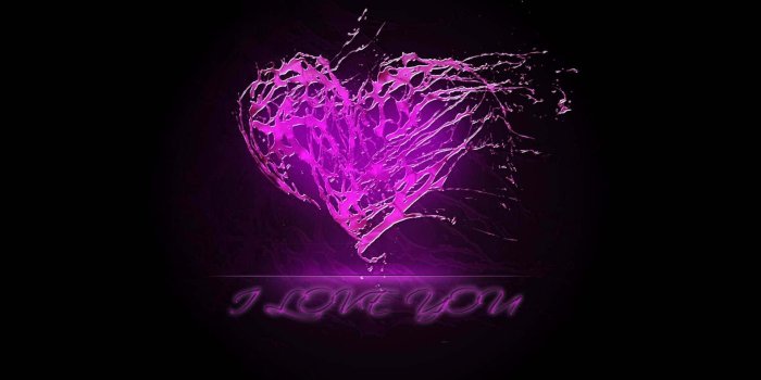 1920x1200 Download Love Purple Heart Background