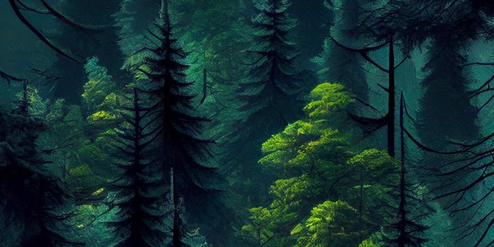 1183x2560 Coniferous Green Forest Wallpapers
