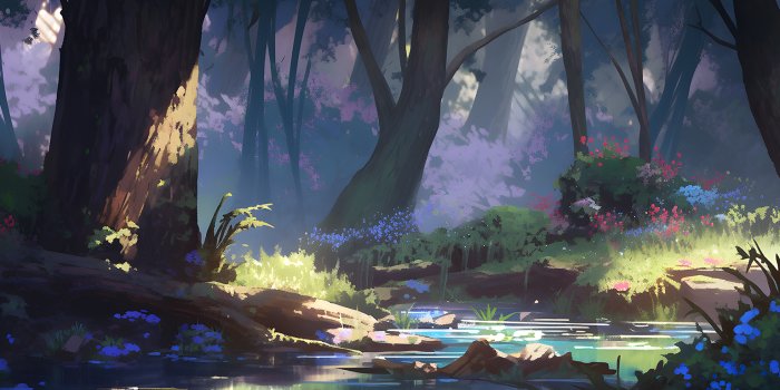 1536x864 Beautiful Flower Forest Desktop