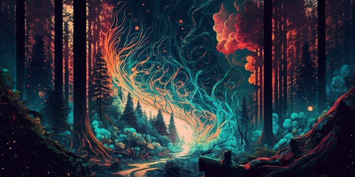 1568x896 5 Trippy Forest Wallpaper Psychedelic
