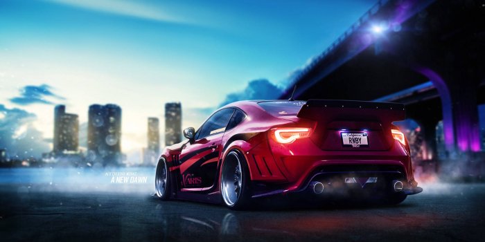 1920x1080 Driving: Subaru BRZ Wallpaper