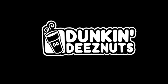 1500x1500 Smart Dunkin Deez Nuts Decal Cool Car