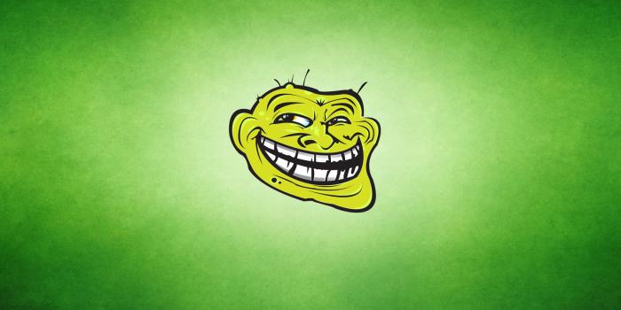 1920x1200 Wallpaper green, smile, Trollface, The