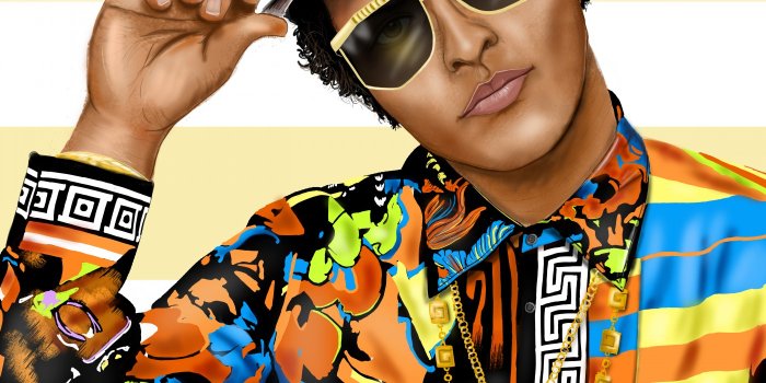 1400x1050 Bruno Mars Illustration 1400x1050