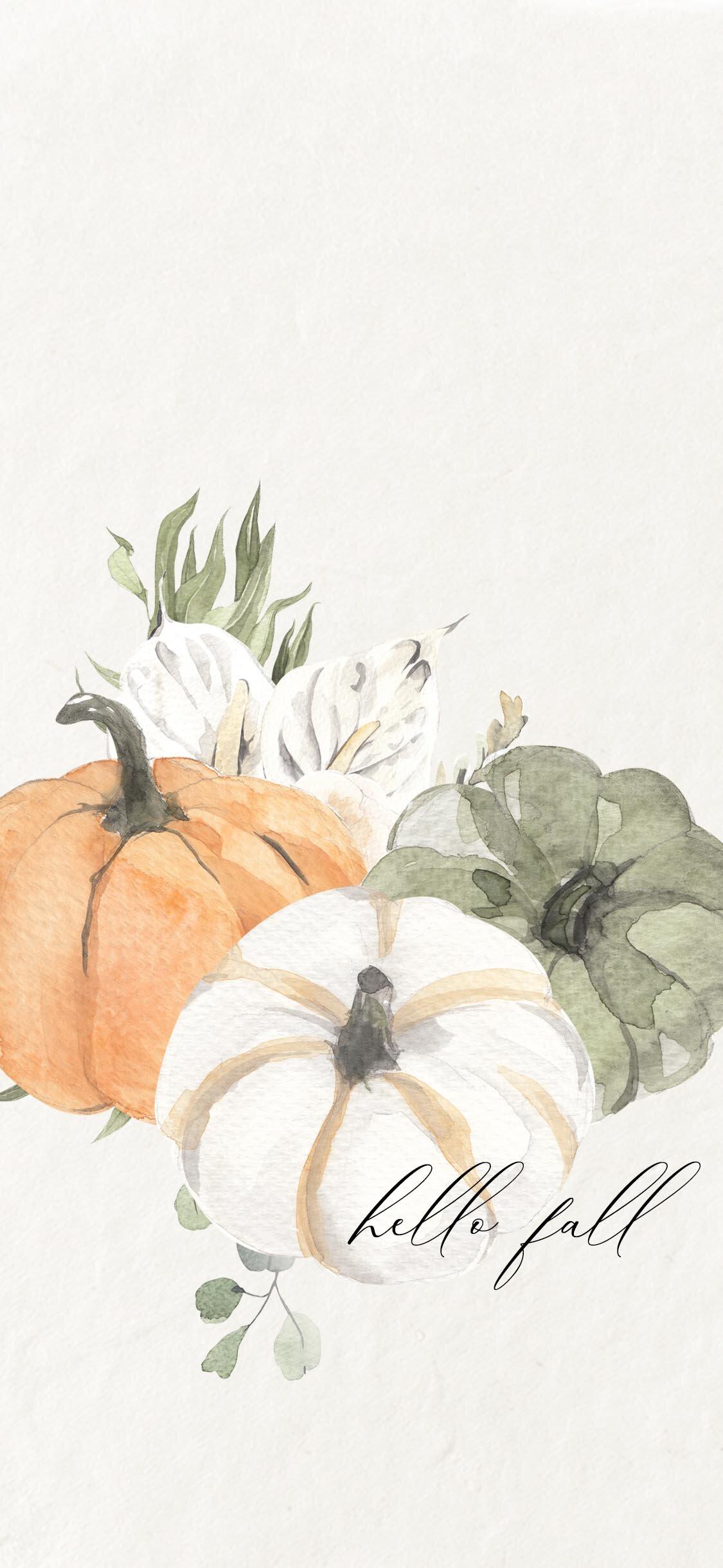 1125x2436 Hello, Fall! Free Phone Wallpaper