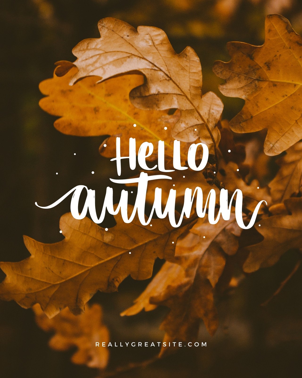 1280x1600 Free and customizable autumn templates