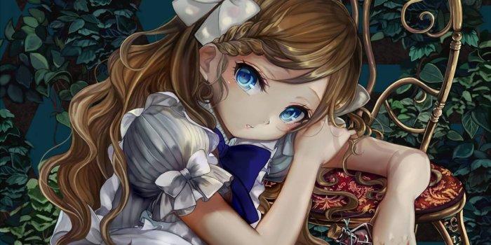 1920x1080 Blue Eye Cute Child Anime Girl