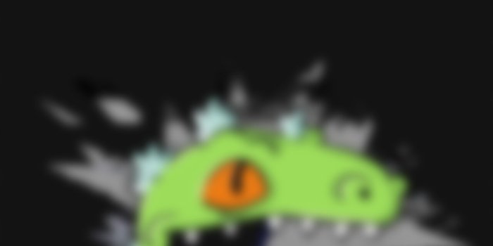 1280x2560 Dinosaur Reptar Black Wallpaper