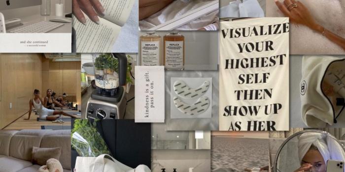 1024x768 Clean Girl Aesthetic Mood Board